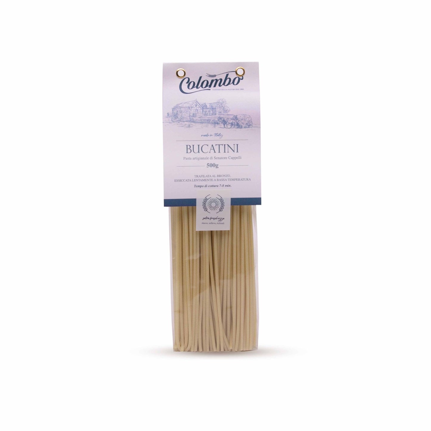 Bucatini Artisanal pasta by Senatore Cappelli, Bronze drawn, slowly dried