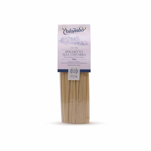 Spaghetti alla Chitarra Artisanal pasta by Senatore Cappelli, Bronze drawn, slowly dried