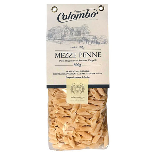 Mezze Penne  Artisanal pasta by Senatore Cappelli, Bronze drawn, slowly dried